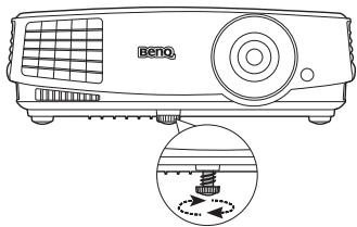 BENQ MS524 - Ajustement de l'angle de projection - 1