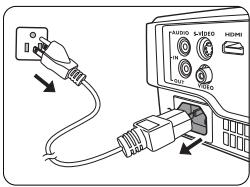 BENQ MS524 - Arrêt du projecteur - 1