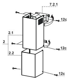 FABER CI1214 COCKTAIL 550 - Conduit d'évacuation inférieur - 2