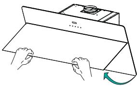 FABER CI1214 COCKTAIL 550 - Ouverture panneau - 1