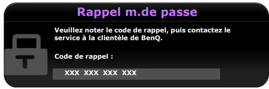 BENQ HCTH685I - Procédure de rappel de mot de passe - 2