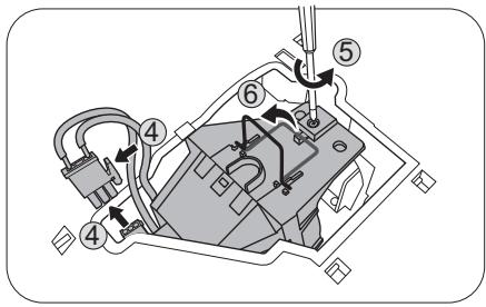 BENQ HCTH685I - Remplacement de la lampe (pour un technicien qualifié uniquement) - 7