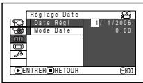 HITACHI DZ-HS301E - Réglage de la date et de l'heure - 2