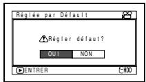 HITACHI DZ-HS301E - Rétablissement des réglages par défaut du MENU (régl. défaut) - 1