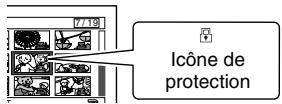 HITACHI DZ-HS301E - Protection de SCENES sur une CARTE (VERROU) - 1