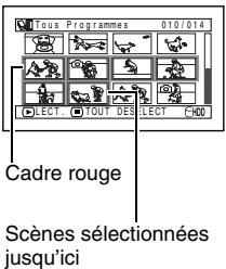HITACHI DZ-HS301E - Selection de plusieurs SCENES consecutives - 3