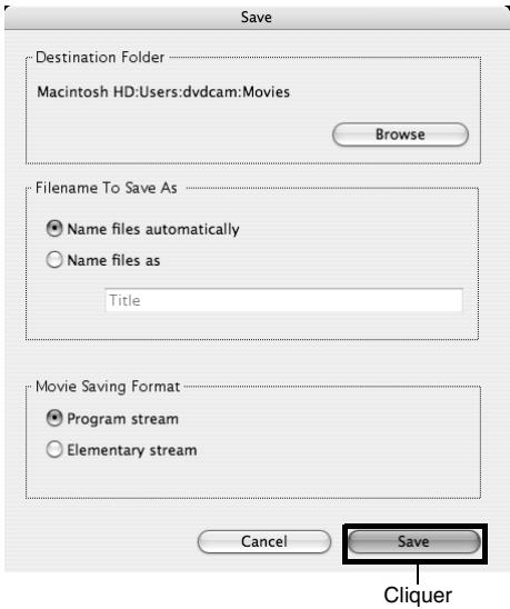 HITACHI DZ-HS301E - Sélectionner le fichier vidéo qui doit être importé et le sauvegarder. - 1