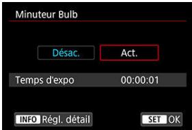 CANON EOS R10 - Sélectionnez [Act.] - 1