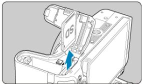 CANON EOS R10 - Retirez la carte. - 2