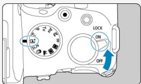 CANON EOS R10 - Positionnez le commutateur d'alimentation sur < on>, puis placez la molette de sélection des modes sur < a> (2), 7). - 1