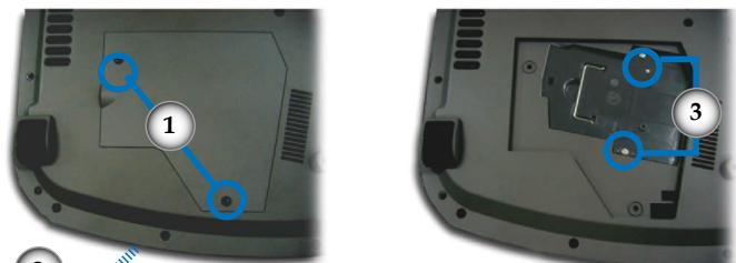 OPTOMAR HD81 - Remplacement de la lampe - 2