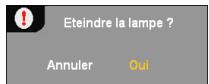 OPTOMAR HD81 - Mise hors tension du projecteur - 1