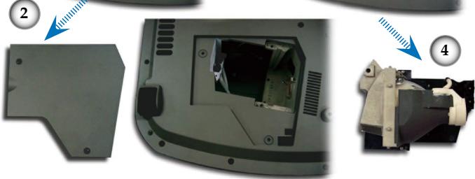 OPTOMAR HD81 - Remplacement de la lampe - 3