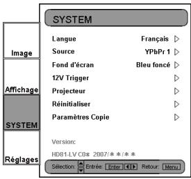 OPTOMAR HD81 - Commandes utilisées - 2