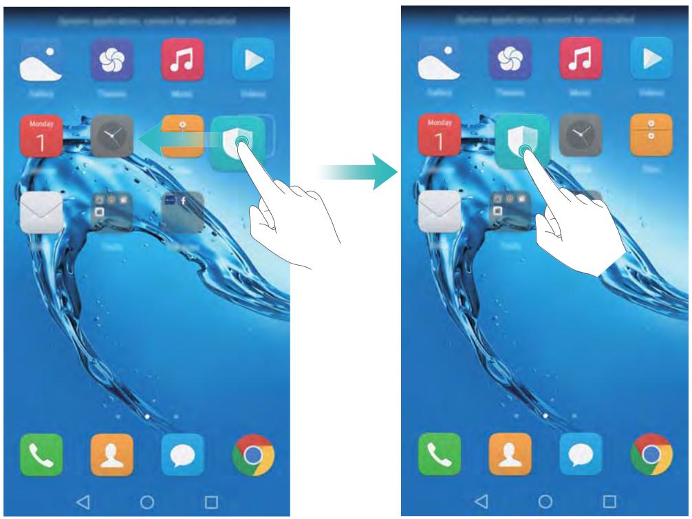 HONOR 6C GOLD4321049 - Déplacer un widget ou une icône - 1