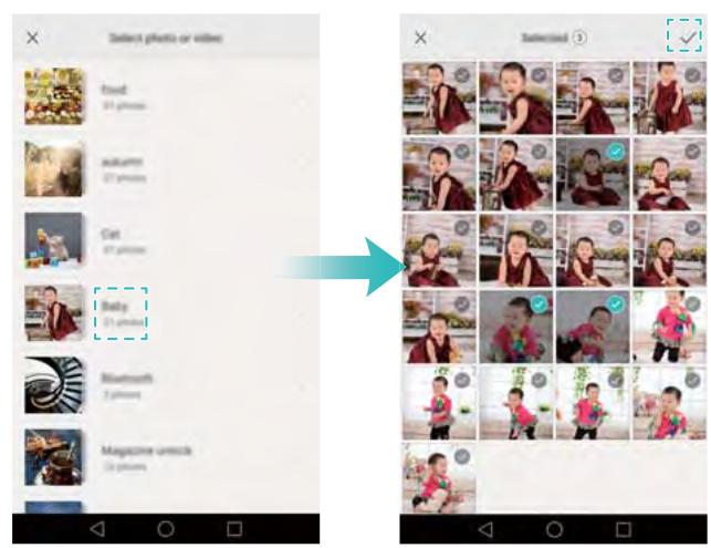 HONOR 6C GOLD4321049 - Ajout de photos ou deVIDEOS sur un nouvel album - 1