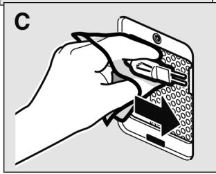 GAGGENAU BM 271-130 - Changer la lampe du four - 3