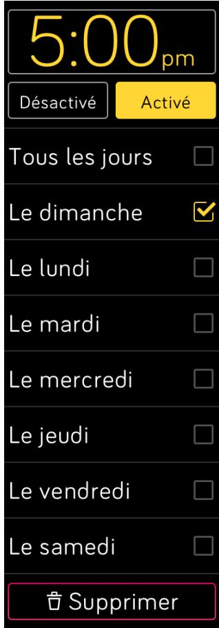 FITBIT versa lavande - Configuration d'une alarme silencieuse par vibration - 1