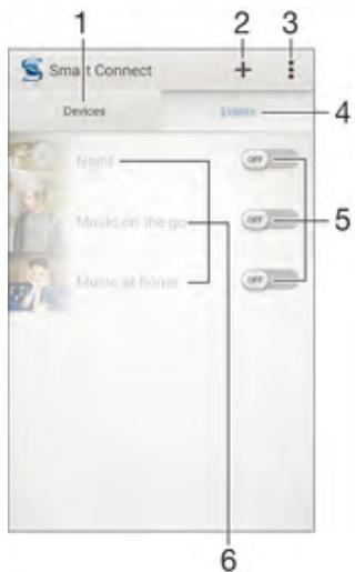 SONY XPERIA Z3 COMPACT NOIR - Contrôler les accessoires et les réglages avec smart connect - 1