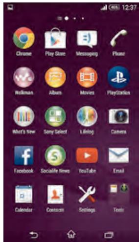 SONY XPERIA Z3 COMPACT NOIR - Écran applications - 1
