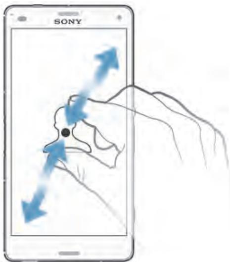SONY XPERIA Z3 COMPACT NOIR - Pincement et écartement - 1