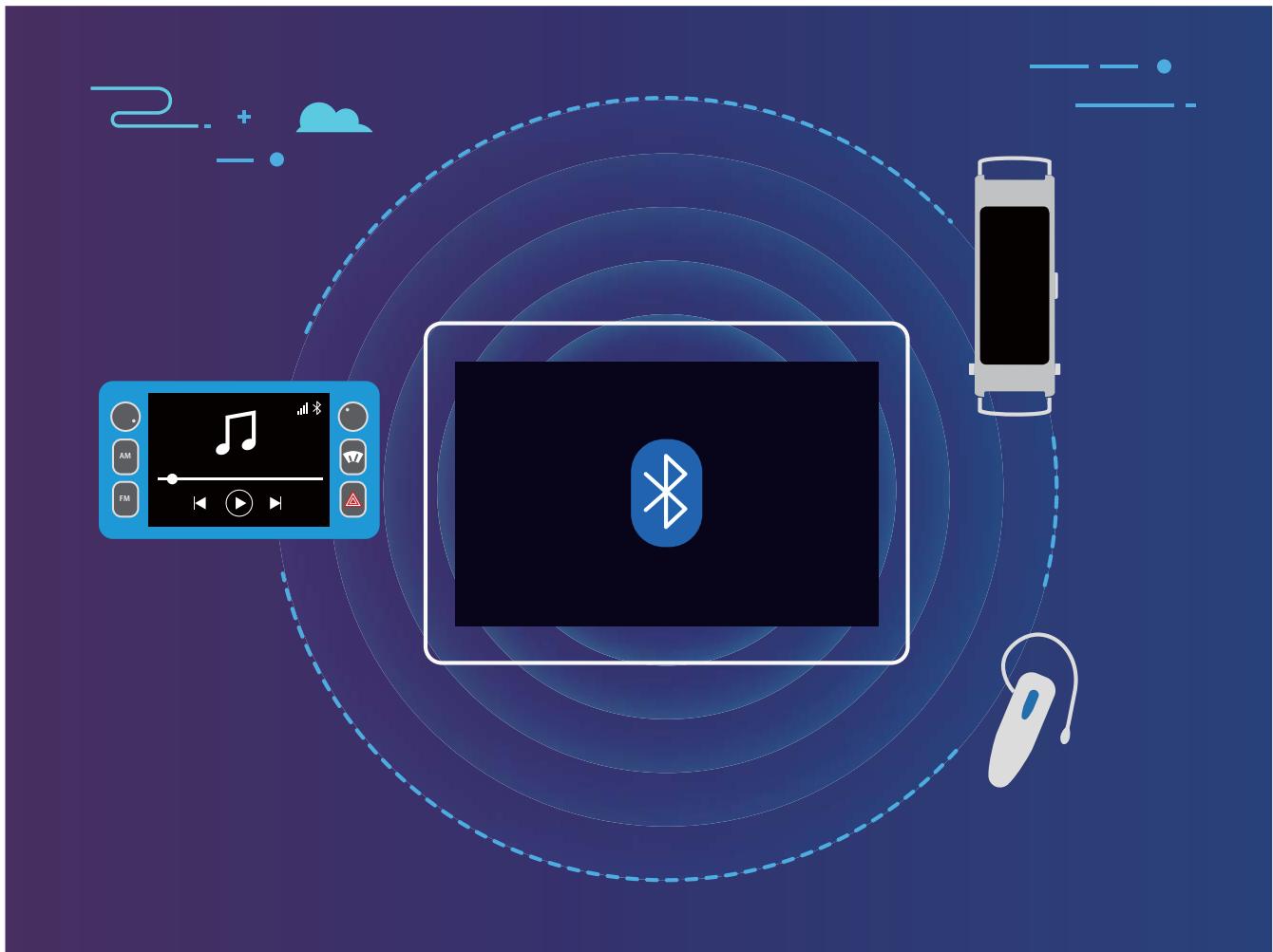 HUAWEI M5LITE10WIFI64GO - Connector des appareils Bluetooth à votre Tablette - 1