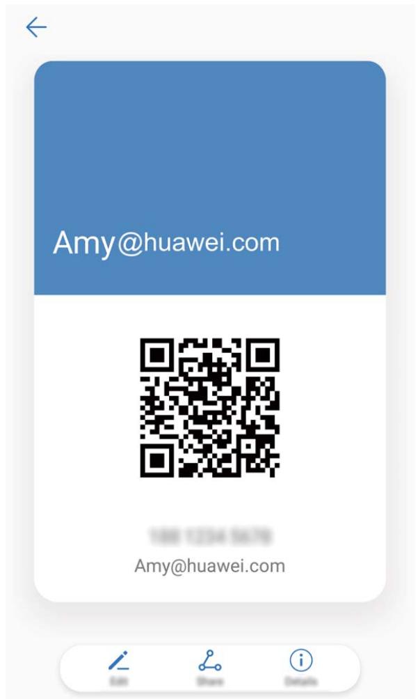HUAWEI M5LITE10WIFI64GO - Partager des contacts à l'aide de cartes de visite électroniques - 1