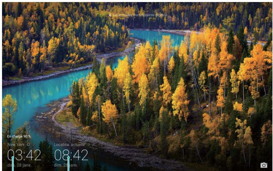HUAWEI M5LITE10WIFI64GO - Utiliser l'application Horloge - 2