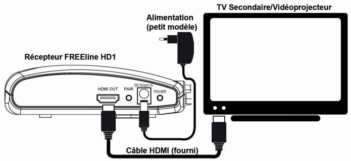 CGV FREELI NE HD1 - Étape 2: branchements du récepteur - 1