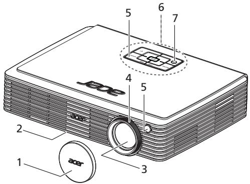 ACER K330 - Vue externe du projecteur - 1