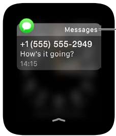 APPLE WATCH SPORT 42 ALU NOIRE - Répondre aux notifications non lues - 2