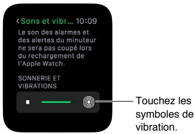APPLE WATCH SPORT 42 ALU NOIRE - Ajuster la luminosité, la taille du texte, lessons et les vibrations - 4