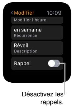 APPLE WATCH SPORT 42 ALU NOIRE - Régler des réveils - 7