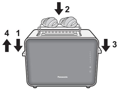PANASONIC NT-ZP1HXE - ~Réchauffage des tranches de brioche~ - 1
