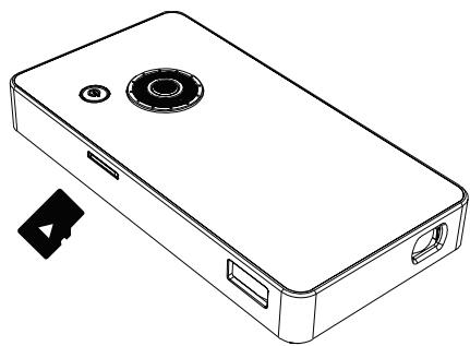 AIPTEK Q20 - Projeter les fichiers depuis une carte microsd (TF) - 1