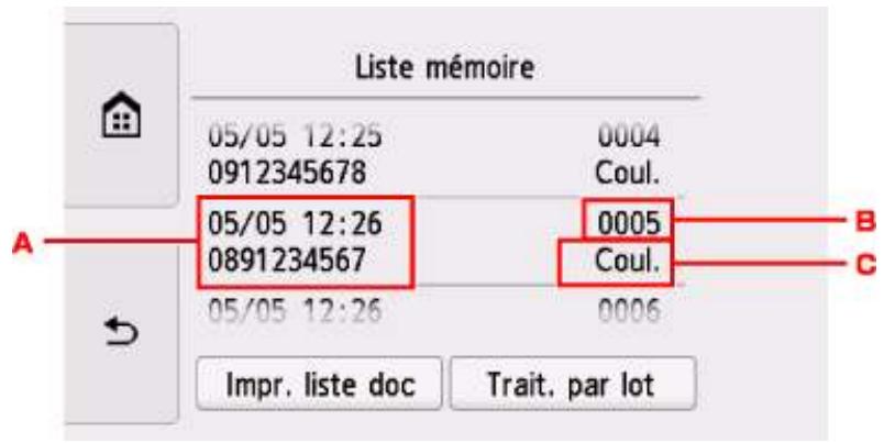 CANON PiXMA TR8550 - Impression d'un document stocké dans la mémoire de l'imprimante - 1