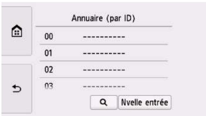 CANON PiXMA TR8550 - Enregistrement du numéro de fax/téléphone des destinataires - 1