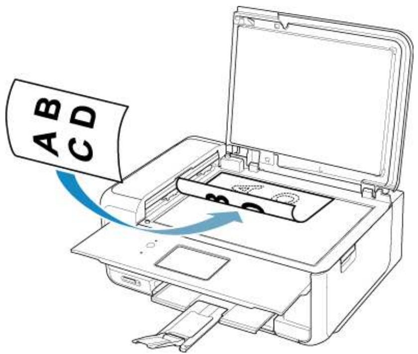 CANON PiXMA TR8550 - Chargement d'originaux sur la vitre d'exposition - 1