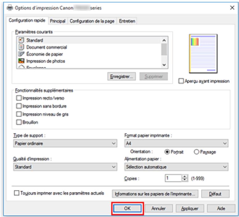 CANON PiXMA TR8550 - Cliquez sur OK. - 1