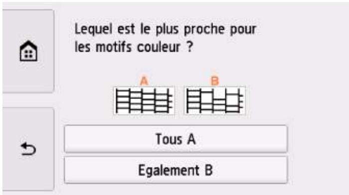 CANON PiXMA TR8550 - Examen du motif de vérification des buses - 2