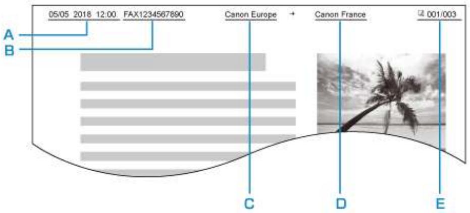 CANON PiXMA TR8550 - Définition des informations sur l'expéditeur - 1