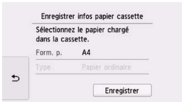 CANON PiXMA TR8550 - Après le chargement du papier : - 4