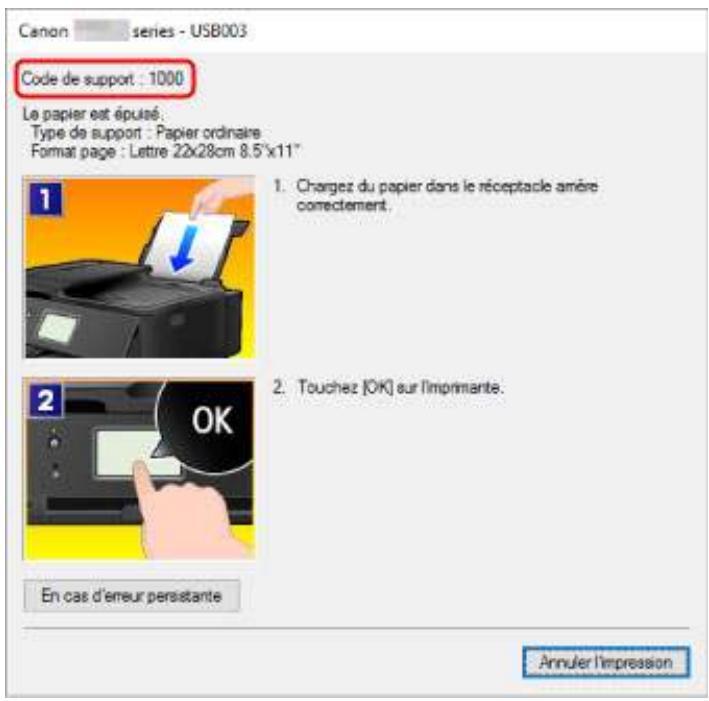 CANON PiXMA TR8550 - En cas d'erreur - 1