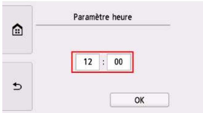 CANON PiXMA TR8550 - Définissez l'heure. - 1