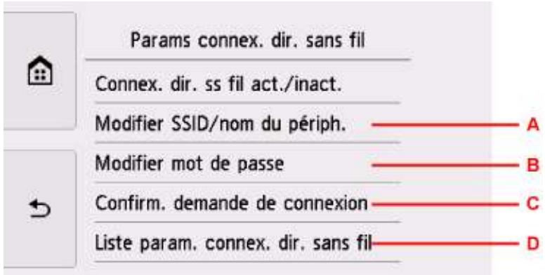 CANON PiXMA TR8550 - Paramètres périphérique - 1