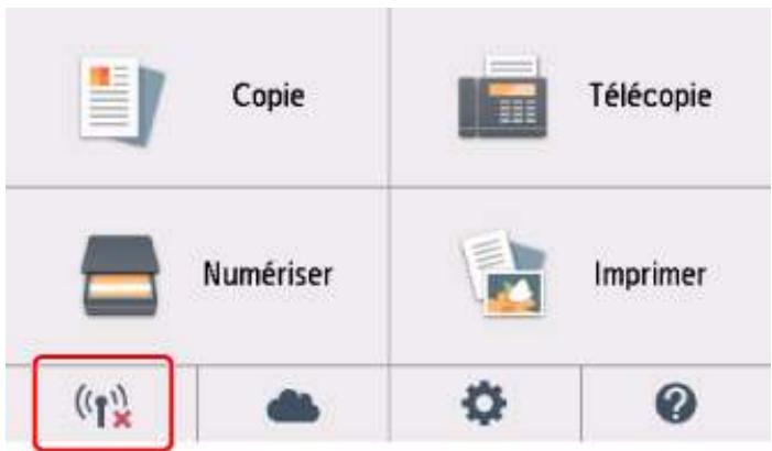 CANON PiXMA TR8550 - L'imprimante est-elle définie pour autoriser la communication sans fil ? - 1