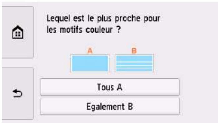 CANON PiXMA TR8550 - Examen du motif de vérification des buses - 3