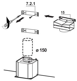 FABER LiITHOS 450 BLANC - SORTIE Air version filtrante - 1