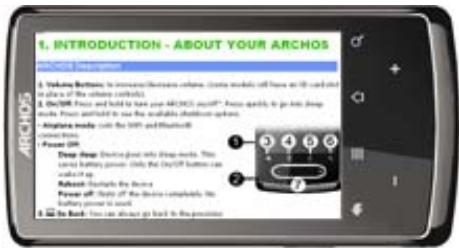 ARCHOS 32 ANDROID - Table des matières - 1