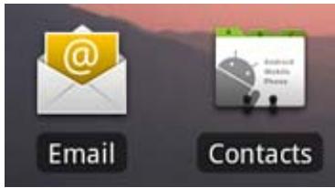 ARCHOS 32 ANDROID - Utilisation des e-mails et des contacts (applications e-mail et contacts) - 1